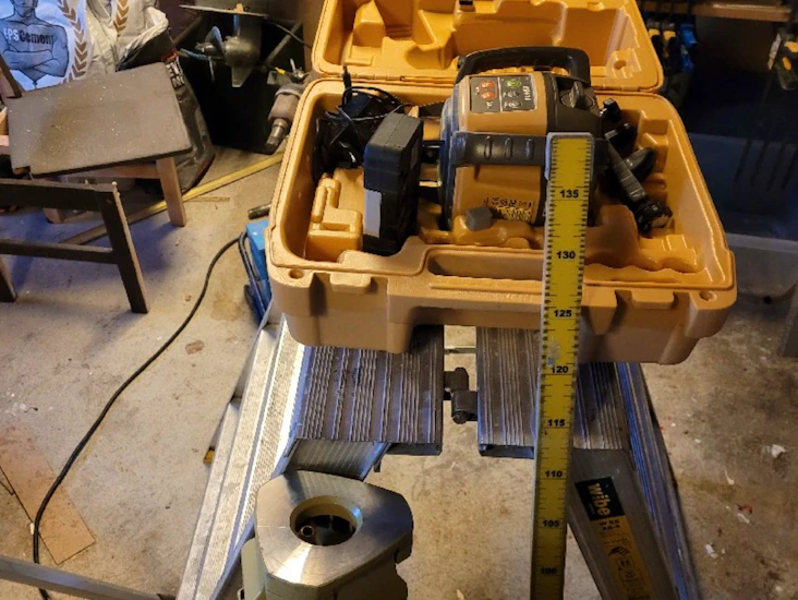 Rotationslaser med tillbehör