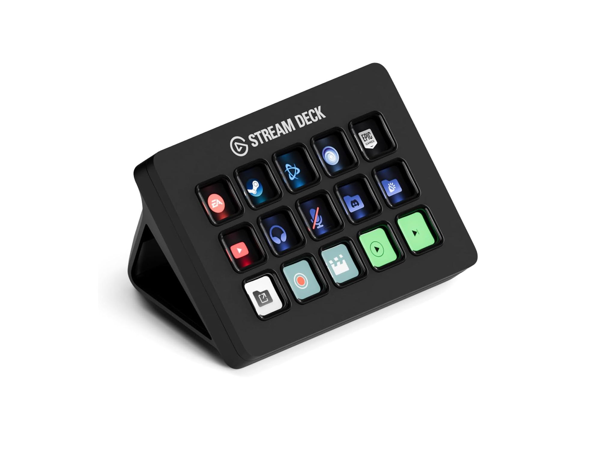 Elgato stream deck mk.2 15-key – obs, atem & live streaming