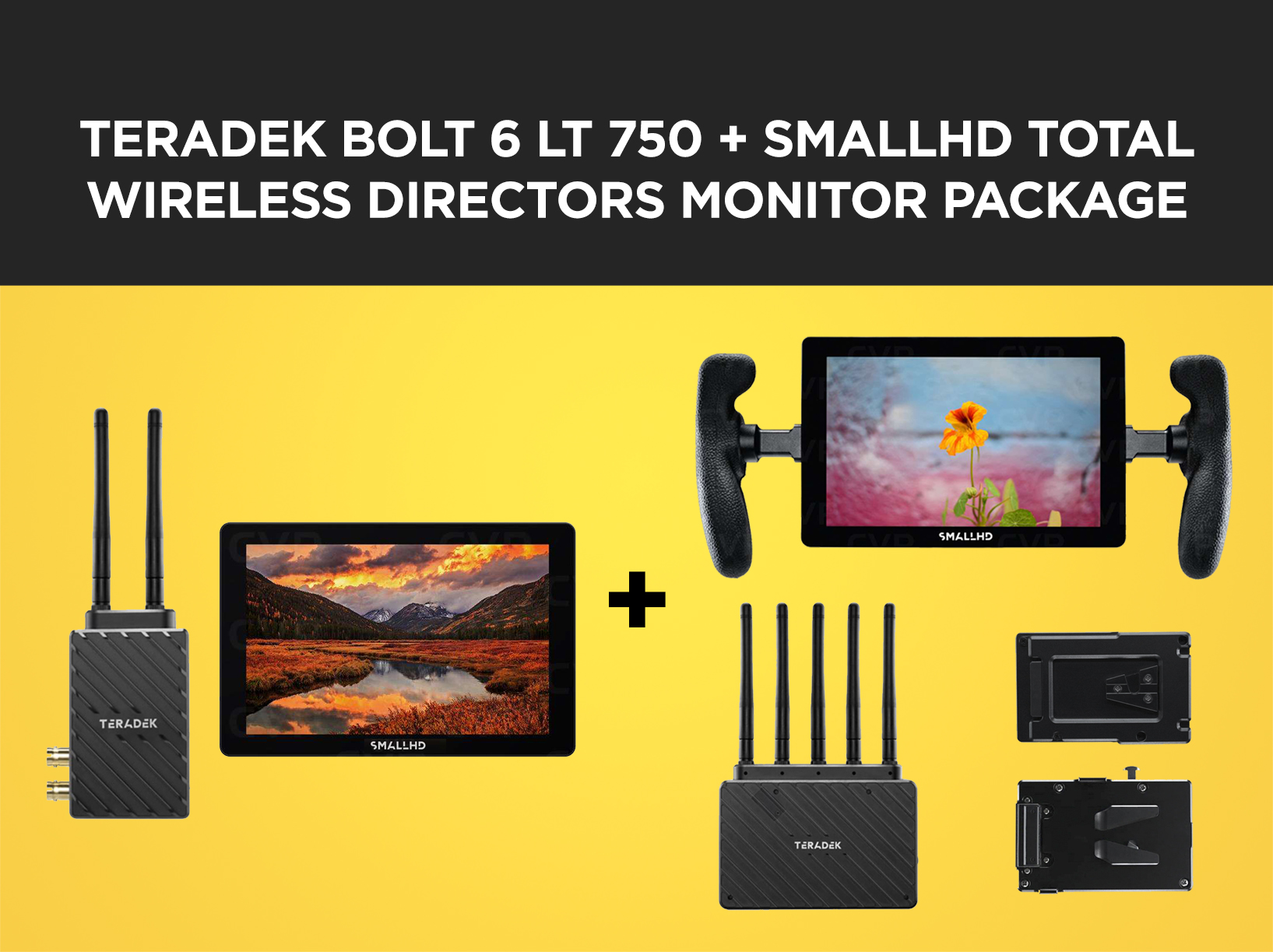 Teradek bolt 6 lt 750 tx/rx + smallhd indie & cine 7 - complete director's