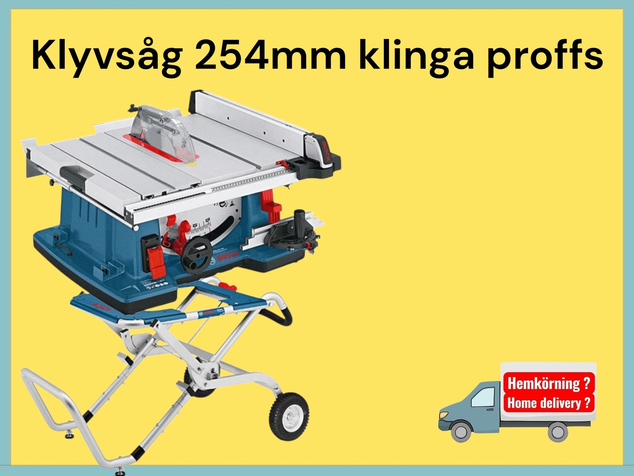 Bosch gts 10 xc bordsåg med 254 mm klinga
