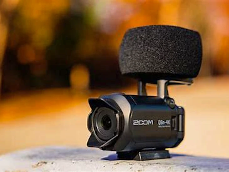 Zoom q8 n 4k video and audio recorder.
