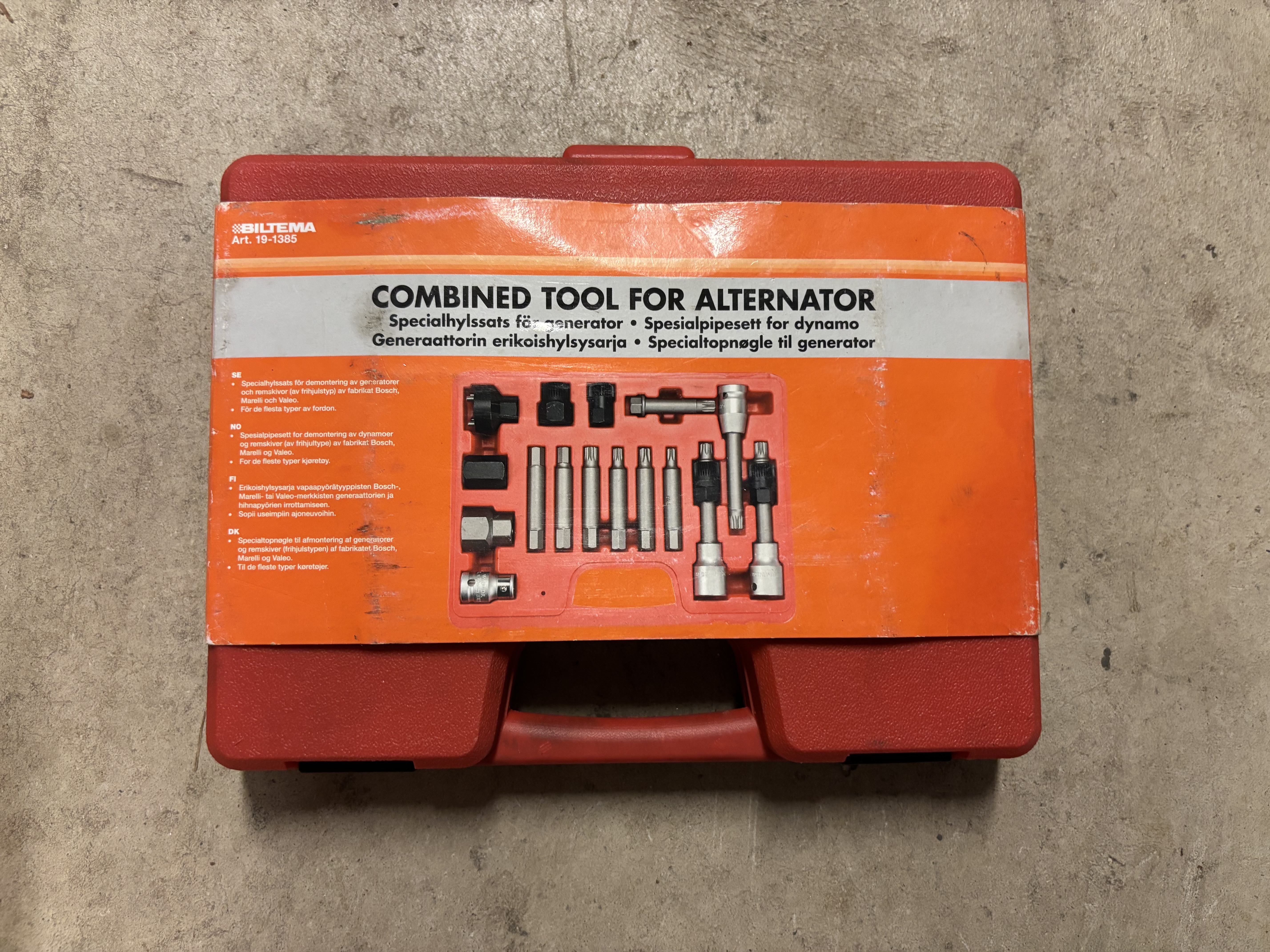 Specialhylssats för generator