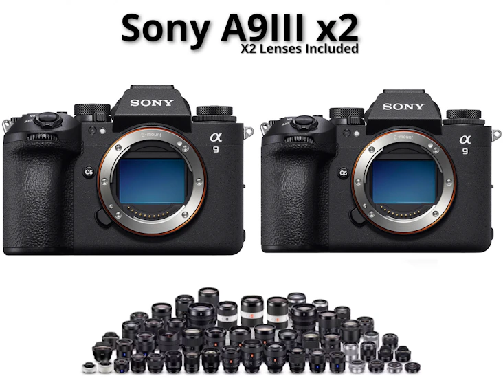 Sony a9iii body + two sony lenses