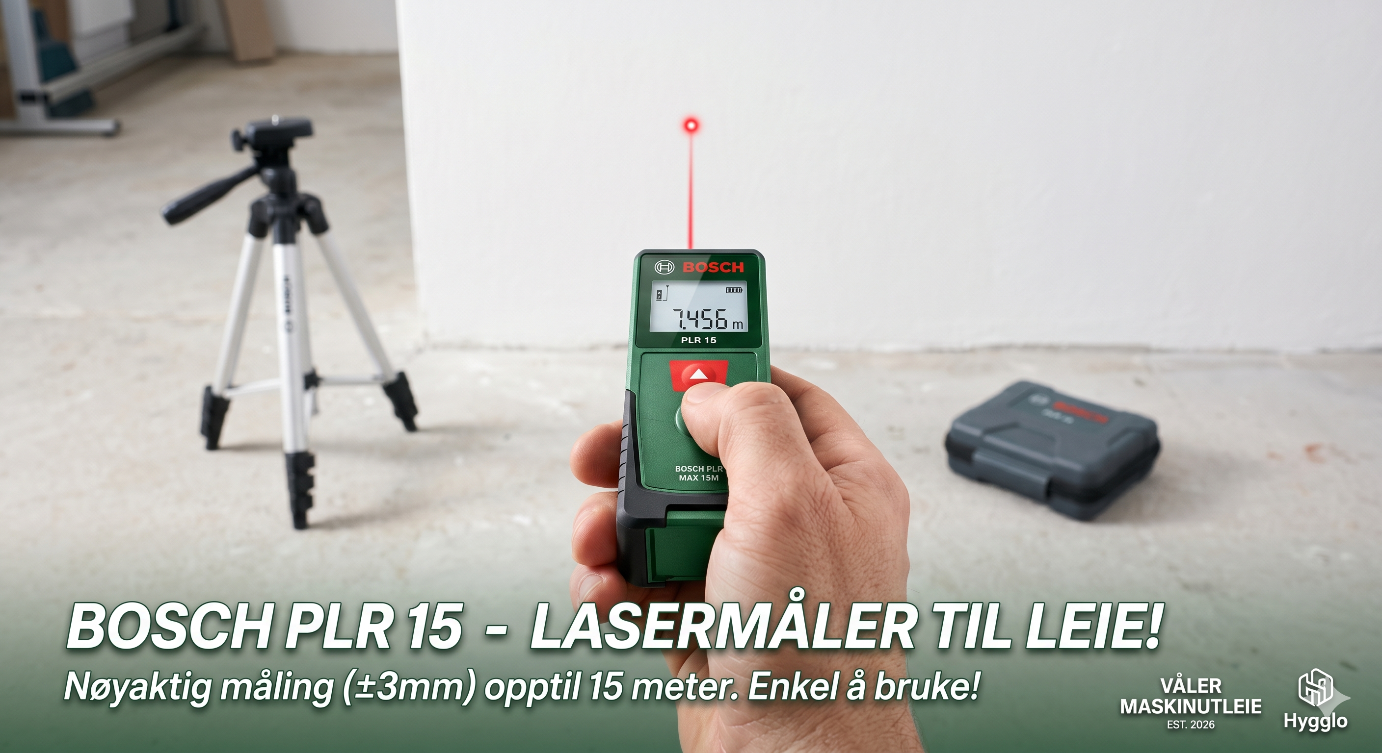Bosch plr 15 lasermåler – enkel og nøyaktig avstandsmåling!