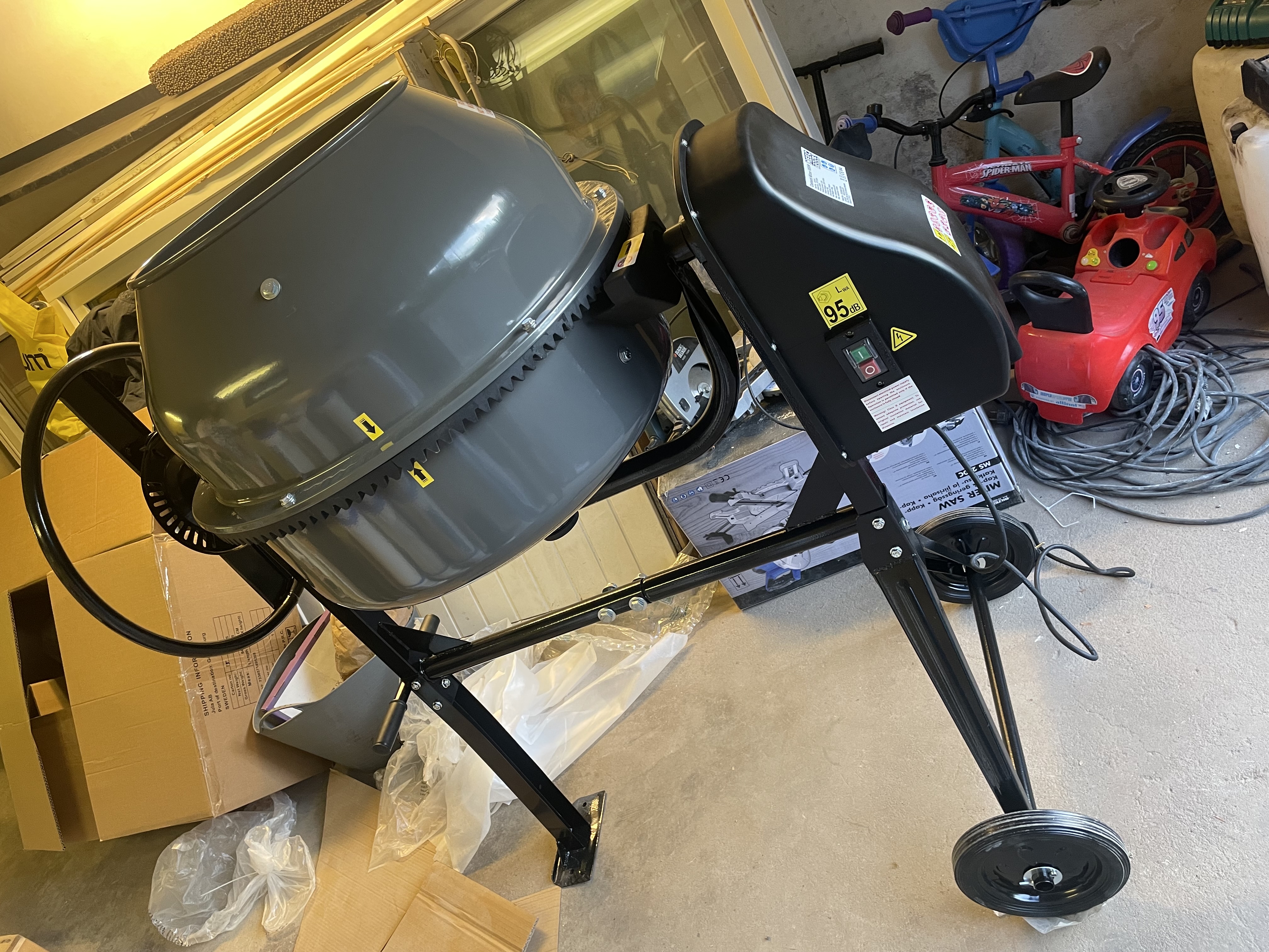 160l 650w stark betongblandare 