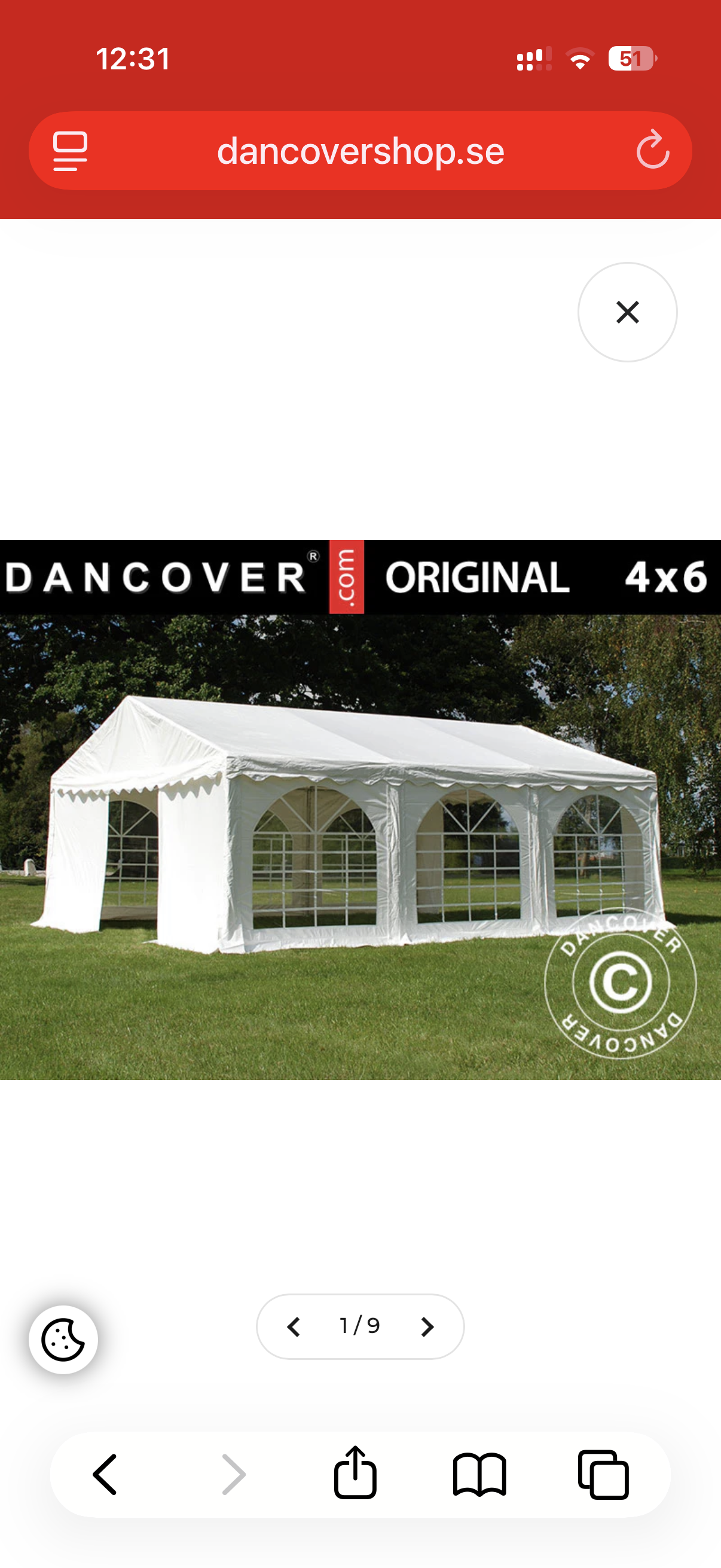Partytält dancover 6*4 m