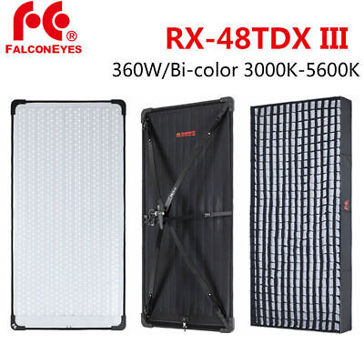 Led panel 127 x 61cm - falconeyes rx-48tdx iii - 360w bi-color roll-flex