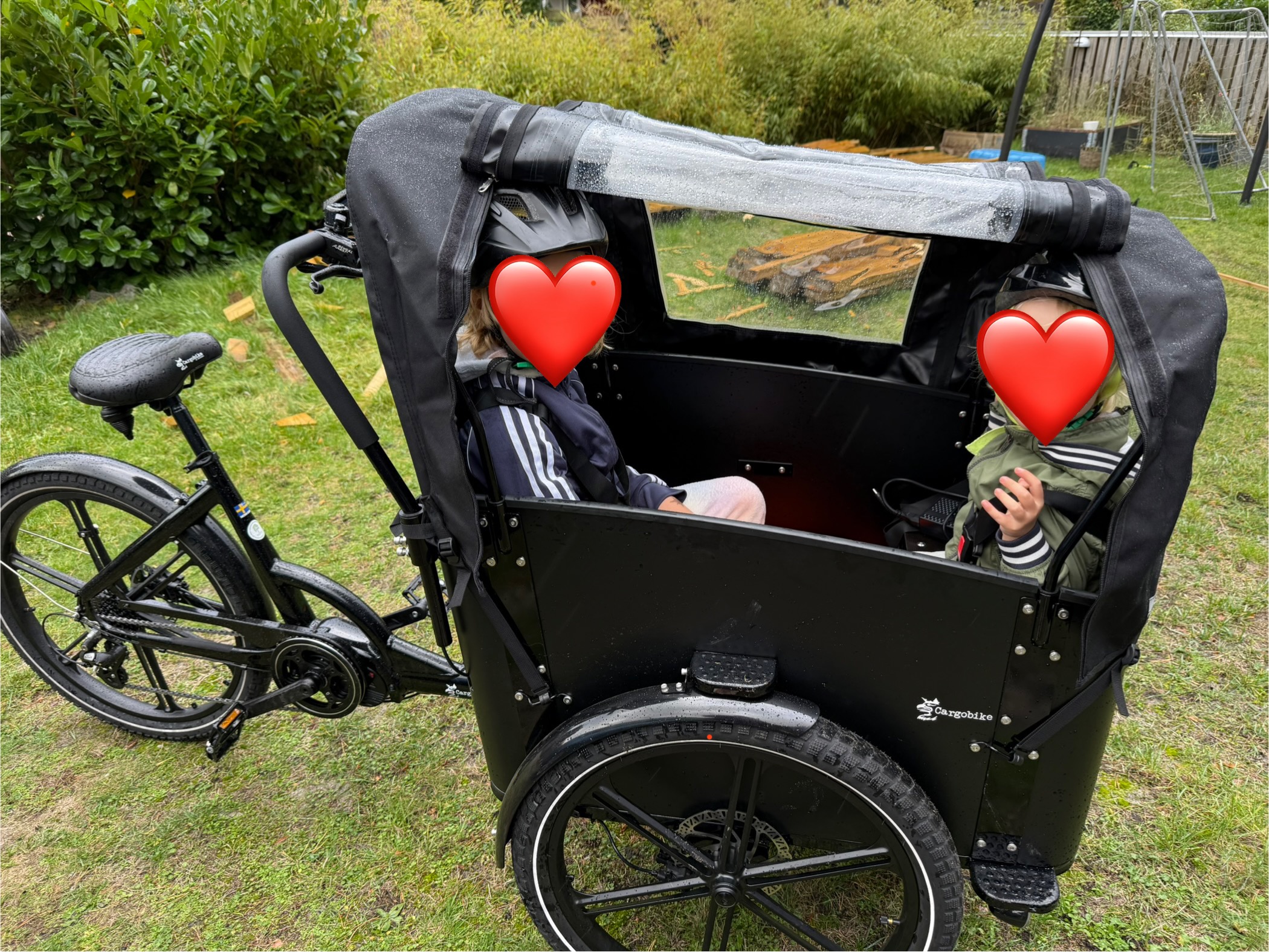 Cargobike delight med kapell