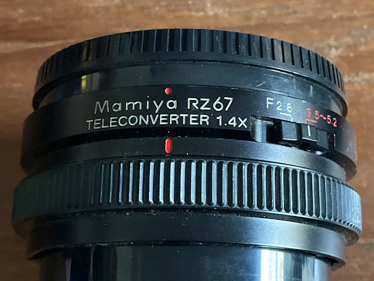 Mamiya rz67 teleconverter 1.4x f2.8