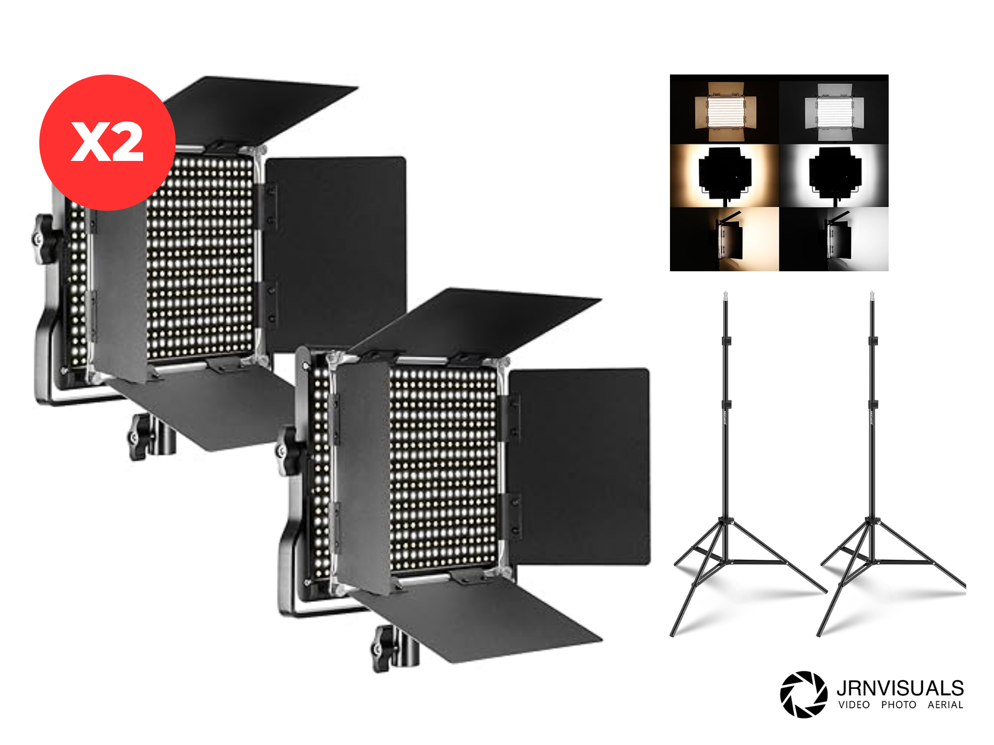 Led video lights bi-color 