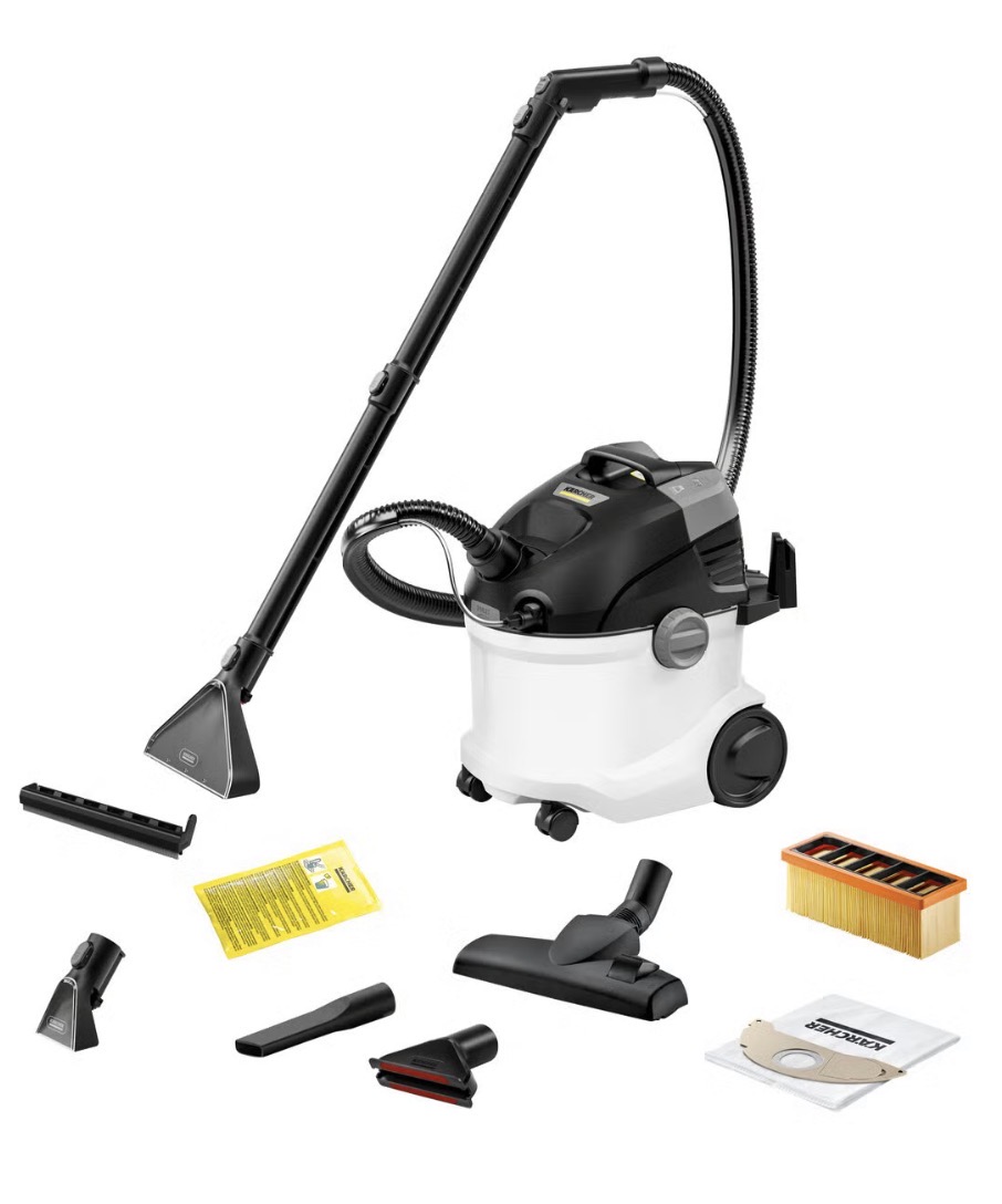 Kärcher våtstøvsuger med mye tilbehør leies ut