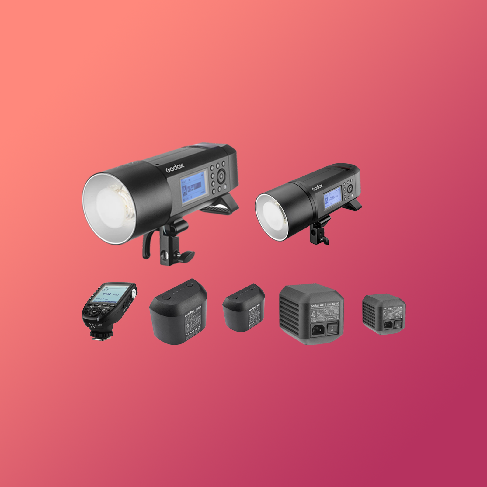 Godox ad600pro and ad400 + trigger  (canon, nikon, fuji or sony)