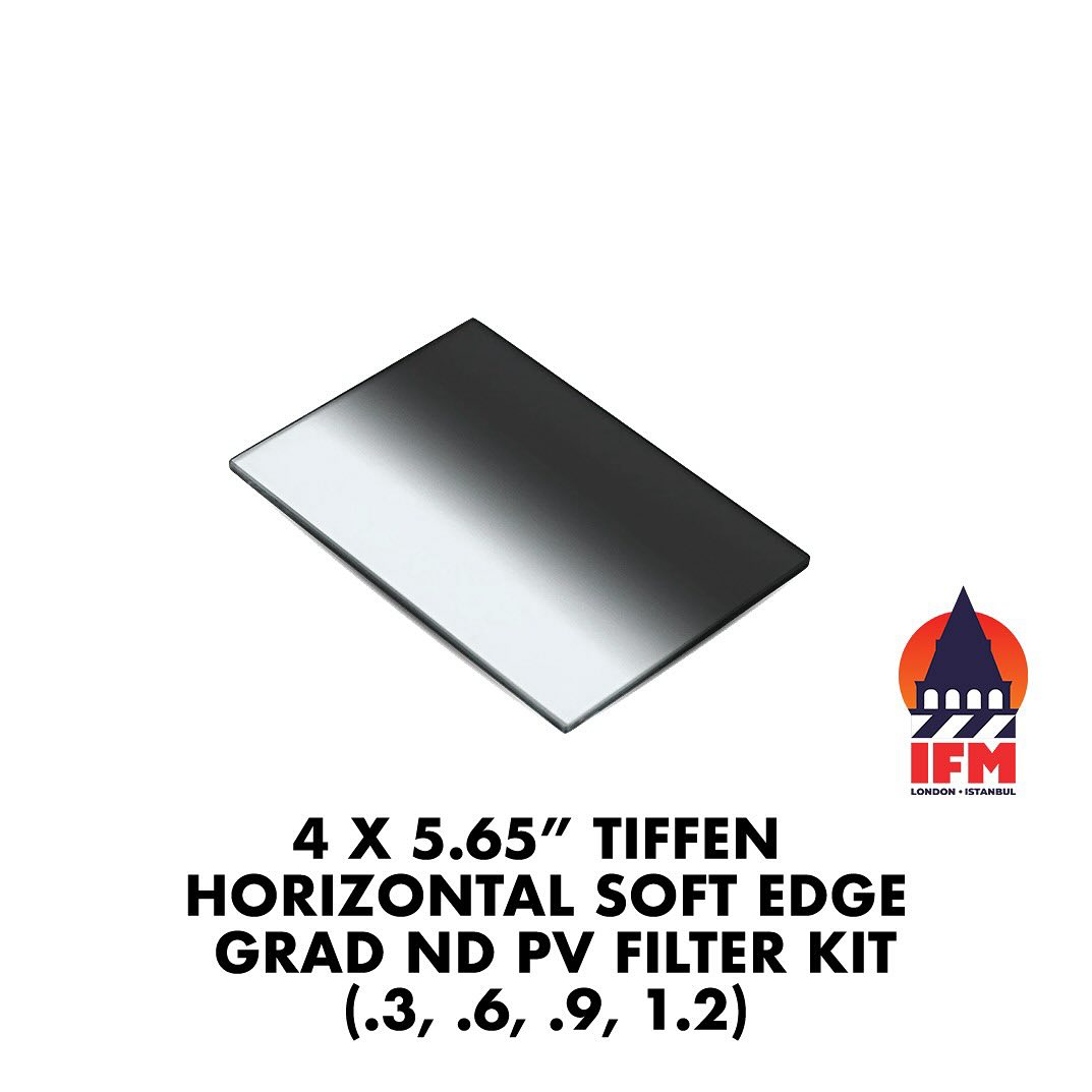  4 x 5.65” tiffen horizontal soft edge grad nd pv filter package (.3 .6 .9 1.2)