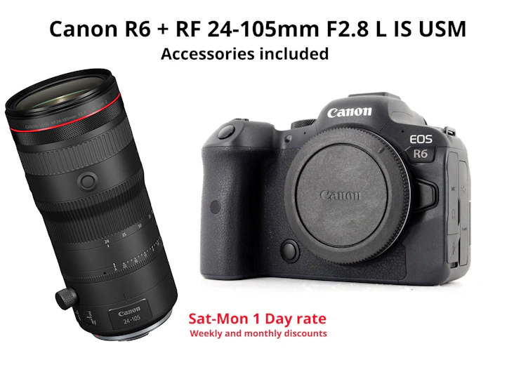 Canon r6 + rf 24-105mm f2.8