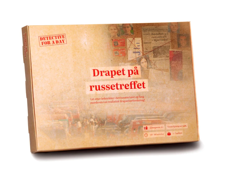 🔍 "detective for a day - drapet på russtraffet!" perfekt til hytteturen