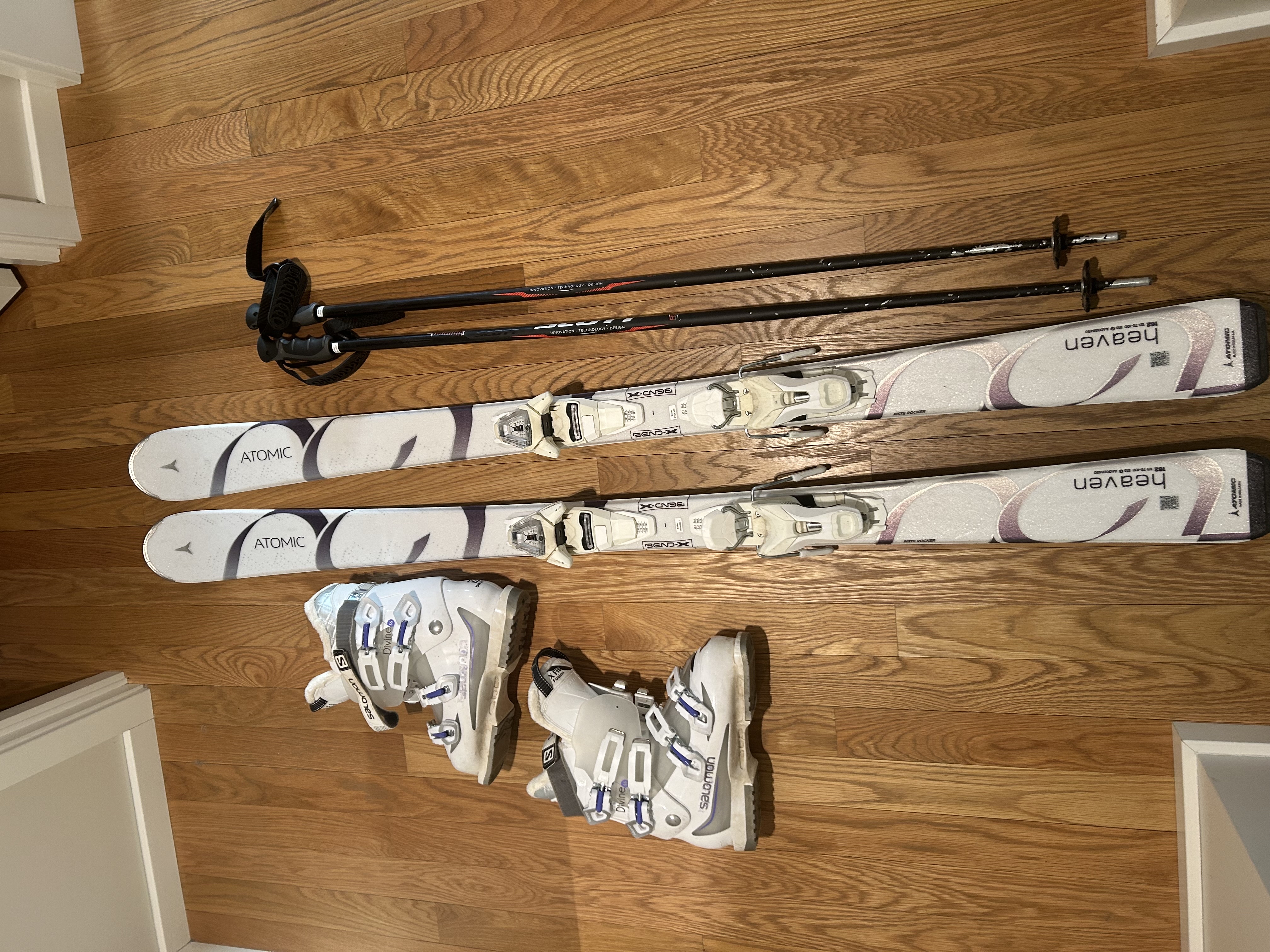 Alpinpakke - støvler,  ski og staver 