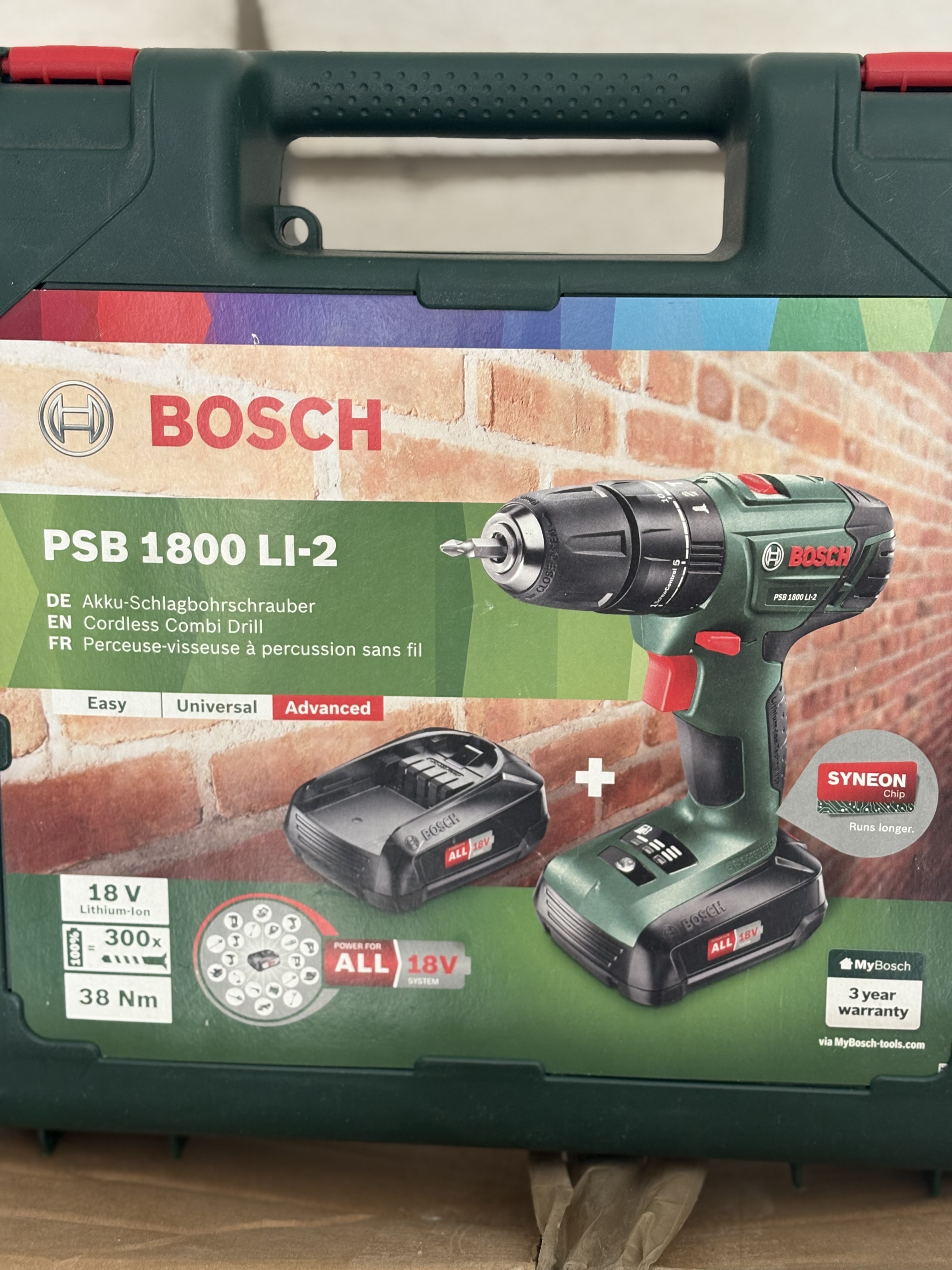 Bosch cordless 18v drill