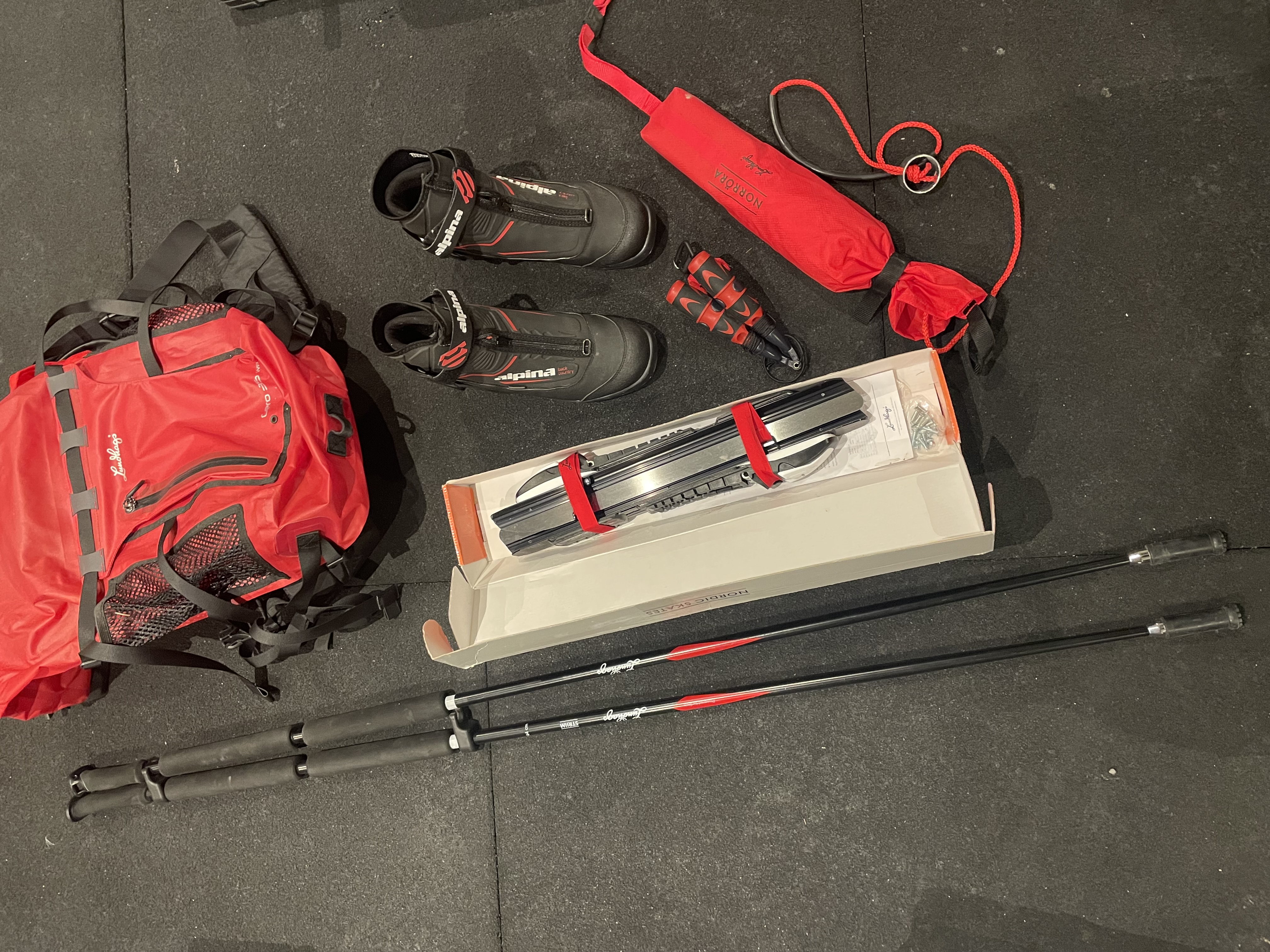 Långfärdsskridskor storlek 40, paket 