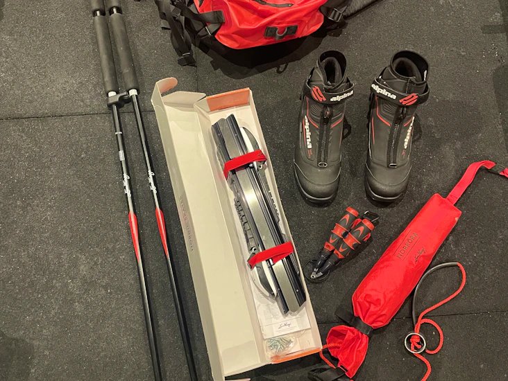 Långfärdsskridskor storlek 40, paket