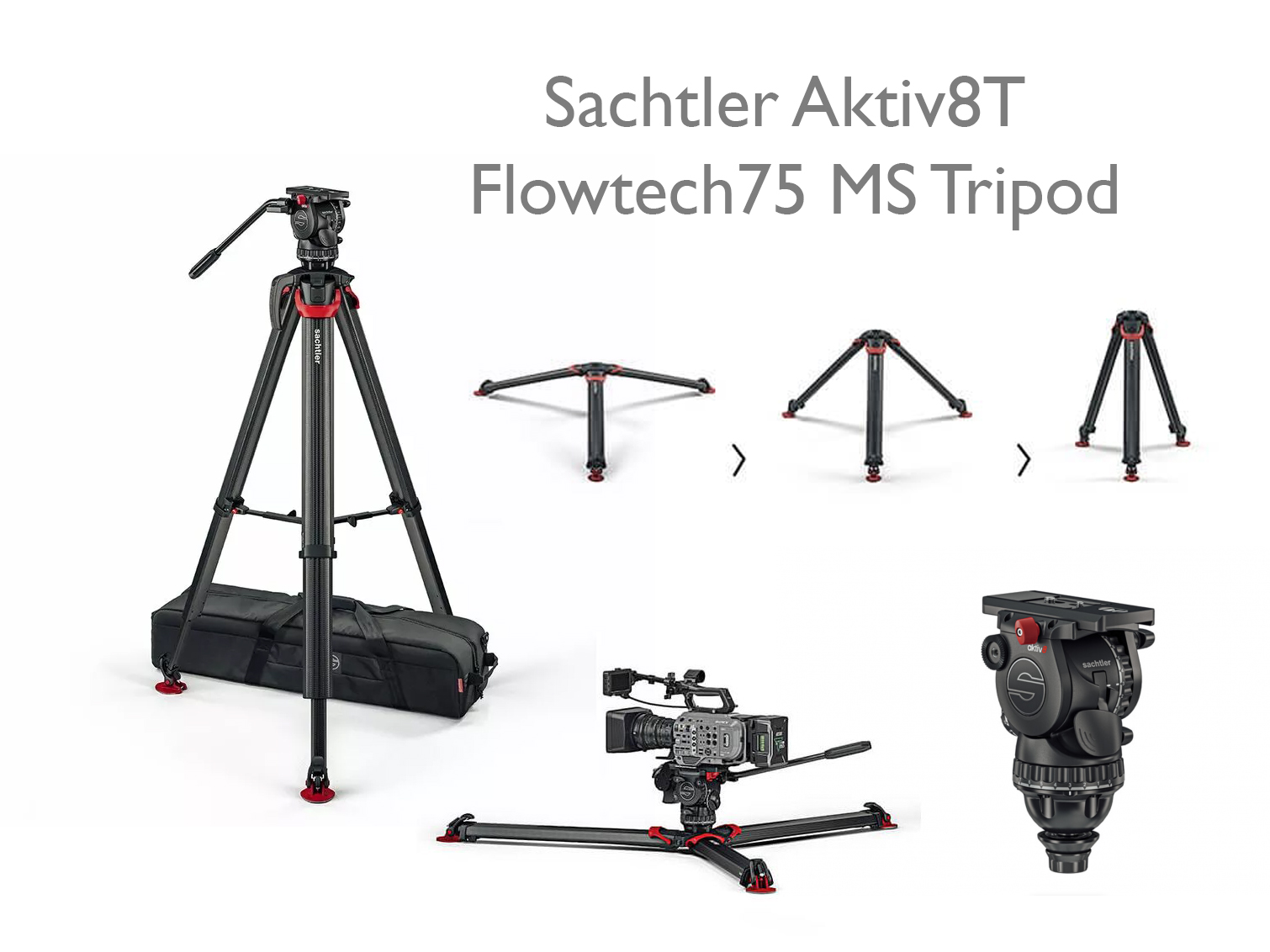The sachtler aktiv8t flowtech75 ms / carry bag