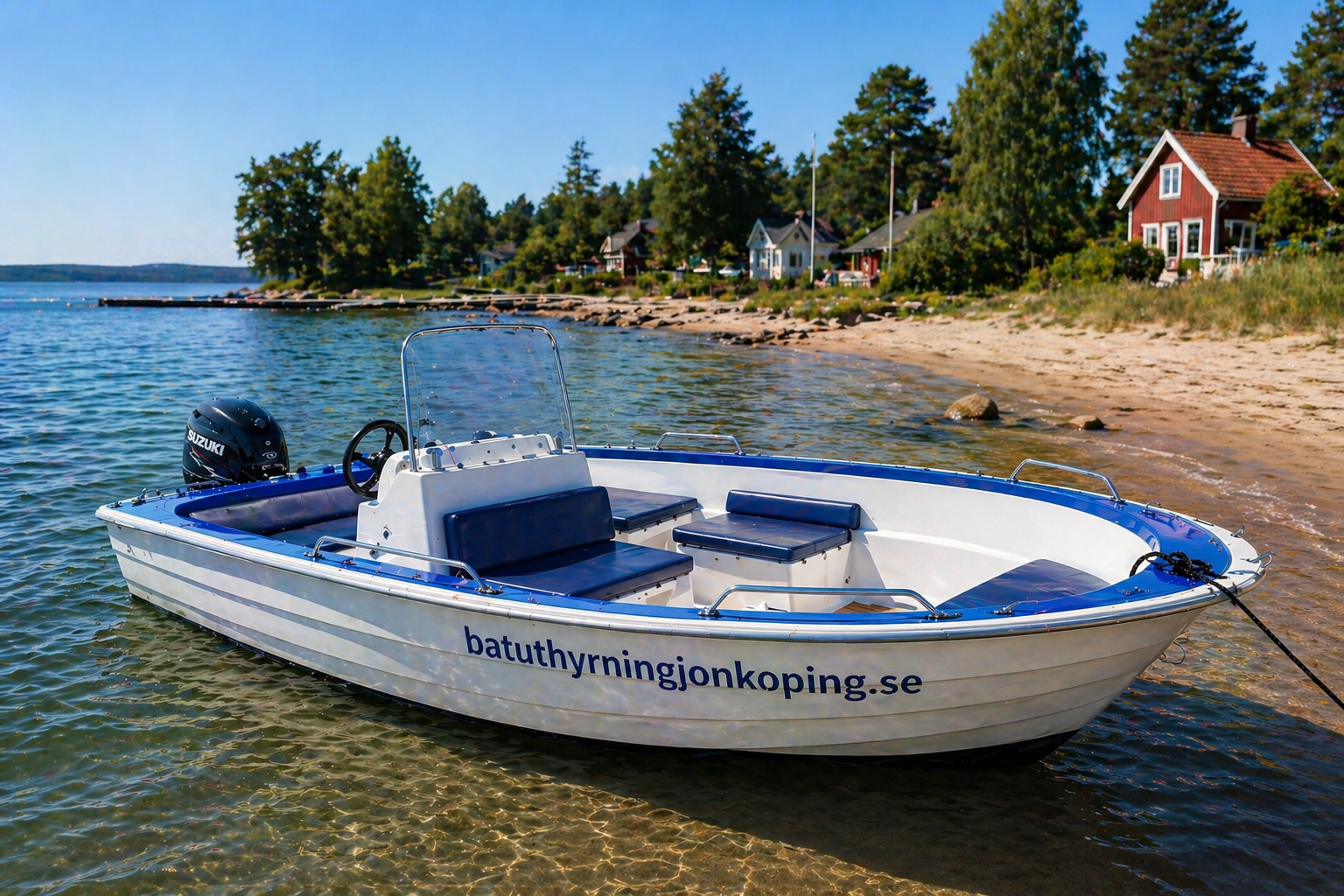 Båtuthyrning jönköping – upp till 5 personer | enkel att köra | inget körkort krävs