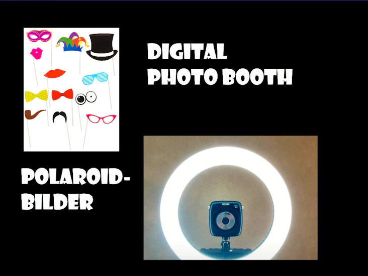 Photo booth - digital + polaroid