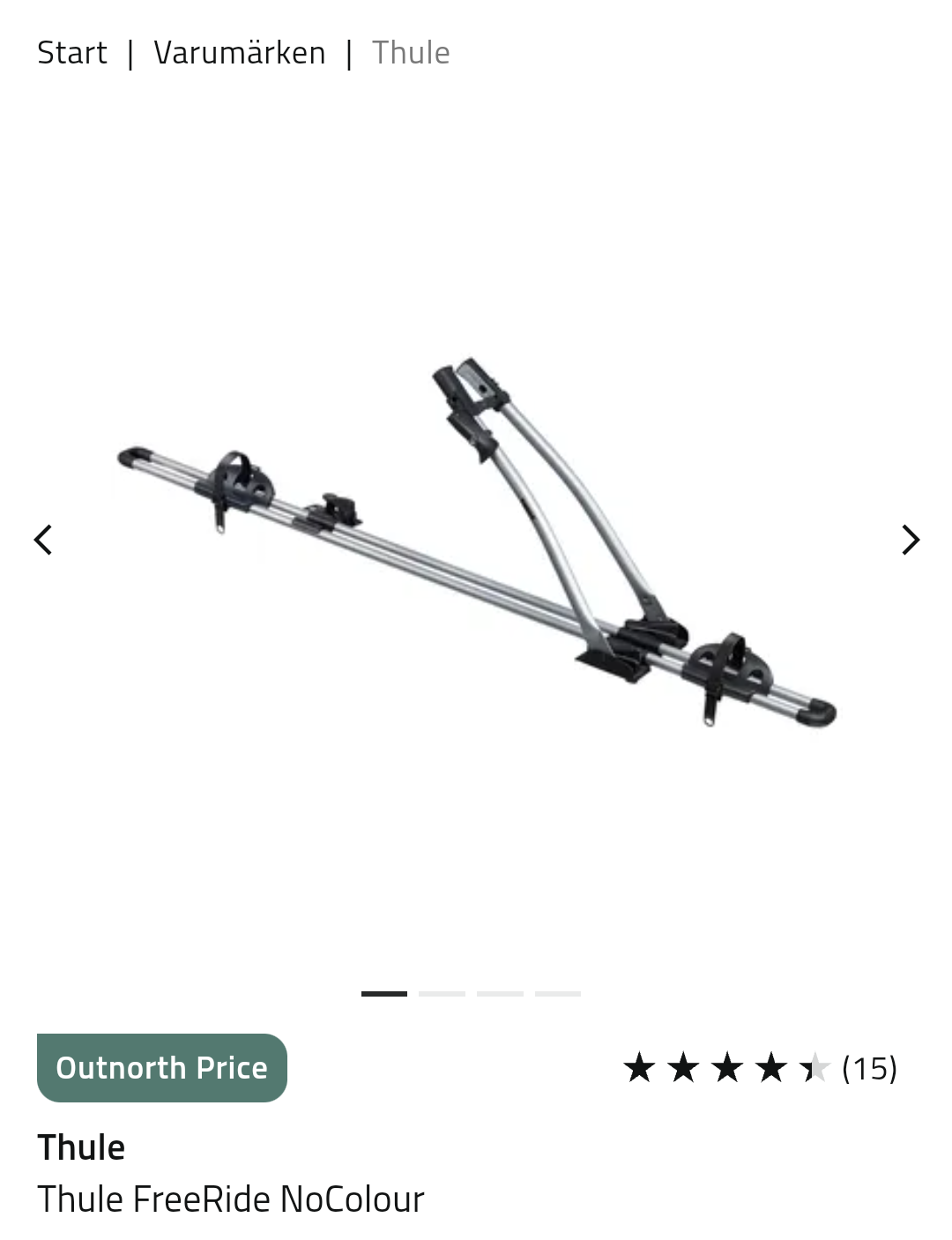 Thule (freeride) cykelhållare för tak