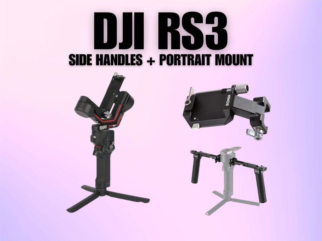Dji rs3 gimbal + portrait mount + side handles