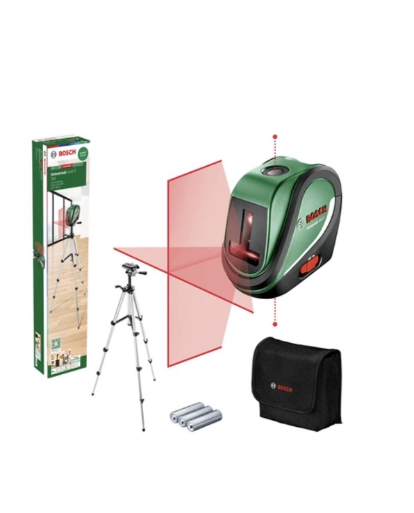 Krysslaser universallevel 2 med stativ