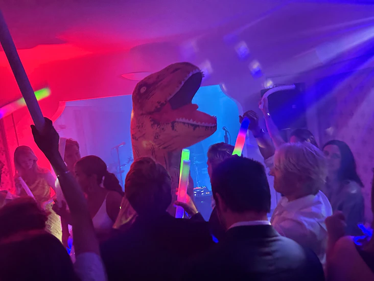 Dinosauriedräkt (uppblåsbar)