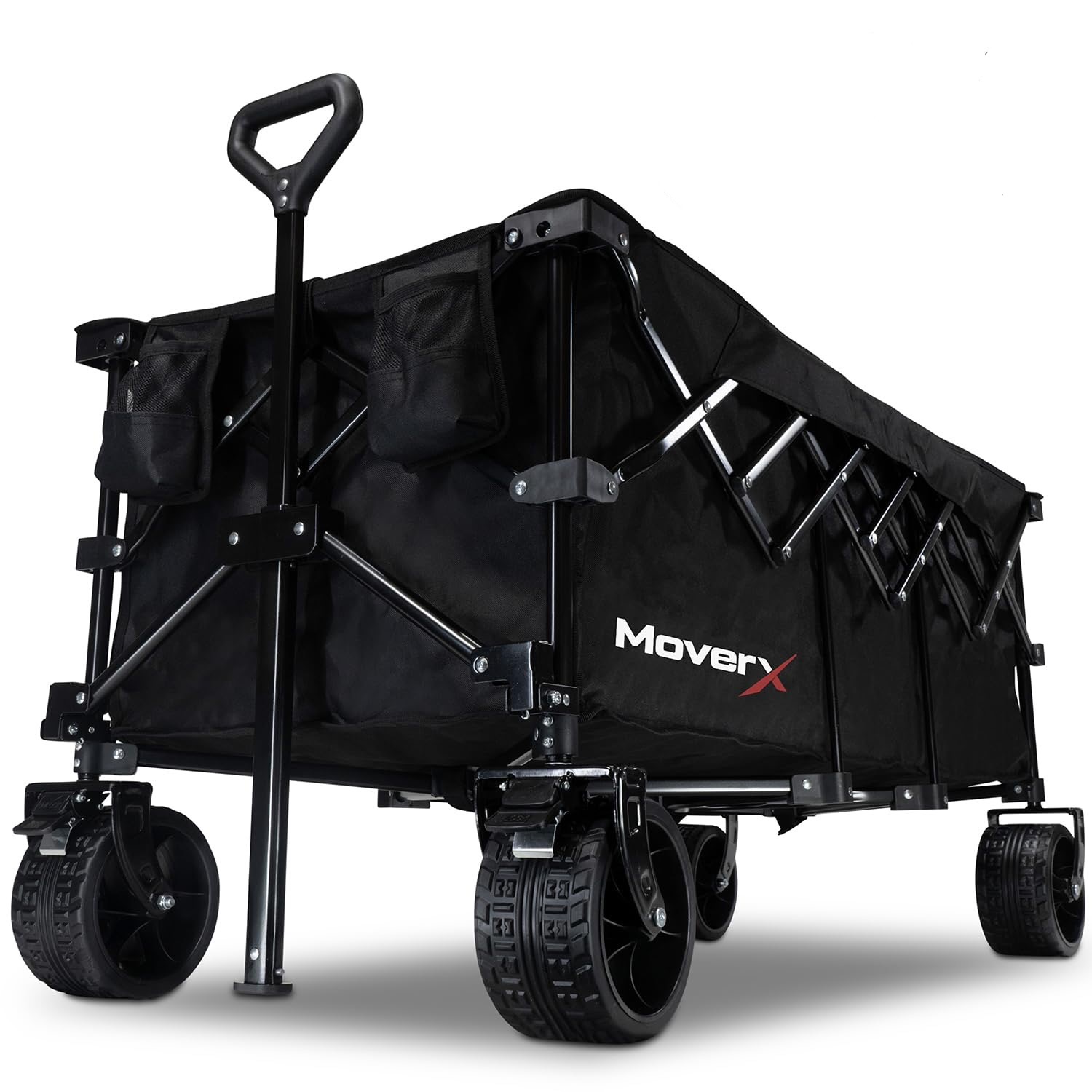 Moverx 300l festival trolley, folding wagon, portable camping cart, collapsible foldable trolly for beach outdoor garden, 180kg 