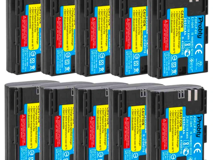 Lp e6 batteri canon 5d / black magic r5 r6