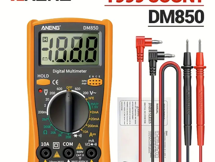 Digital multimeter (volt, ampere, ohm m.m.)