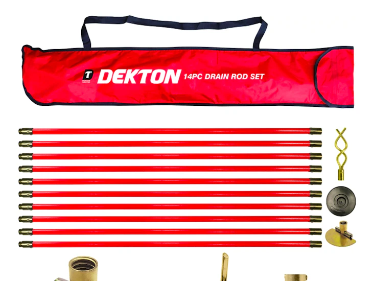 Drain rod plunger diy unblocker plumbing b&q