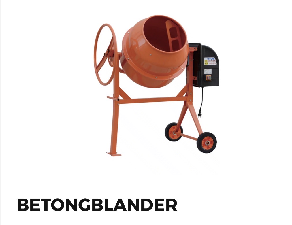 Betongblander 125l – selvbetjent & superenkelt! 