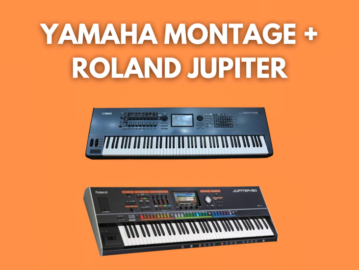 Yamaha montage + roland jupiter bundle