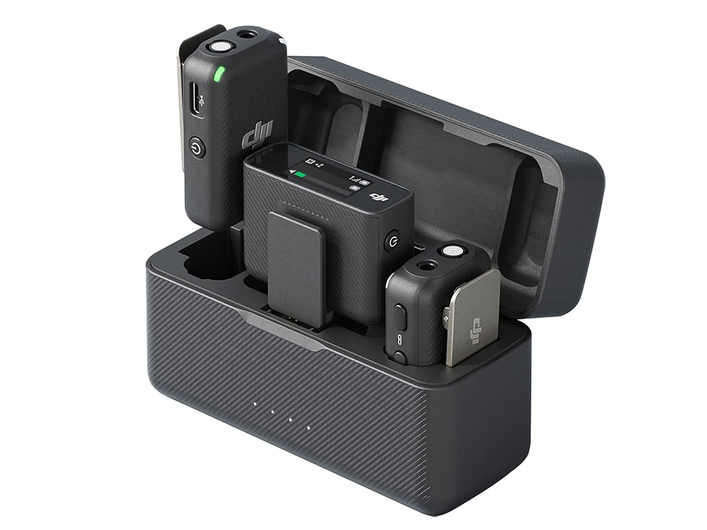 Dji mic (2 tx + 1 rx), wireless lavalier microphone
