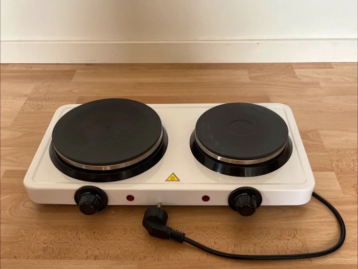 Portabel dubbel kokplatta