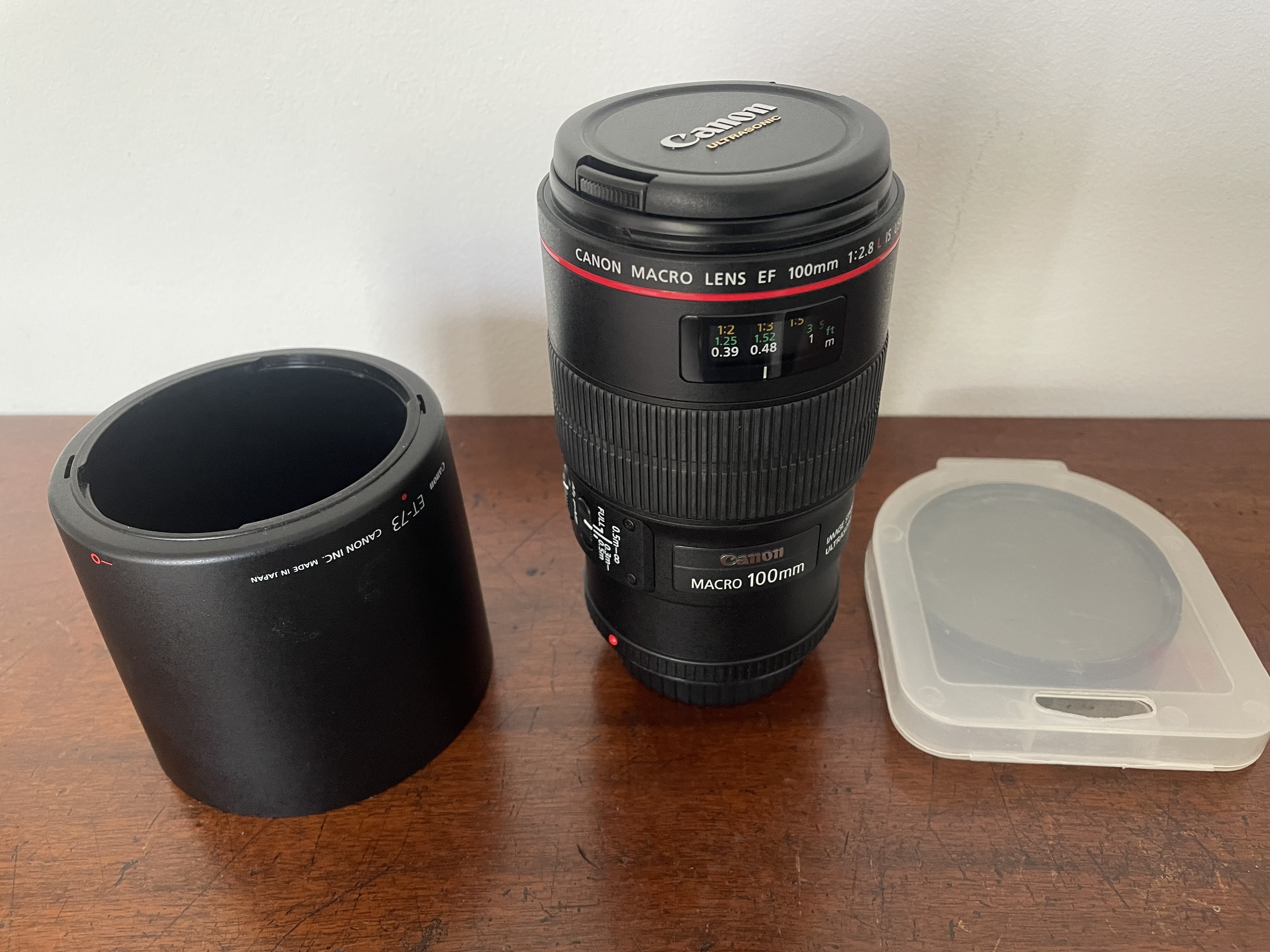 Canon 100mm f2.8 macro lens with nd filter