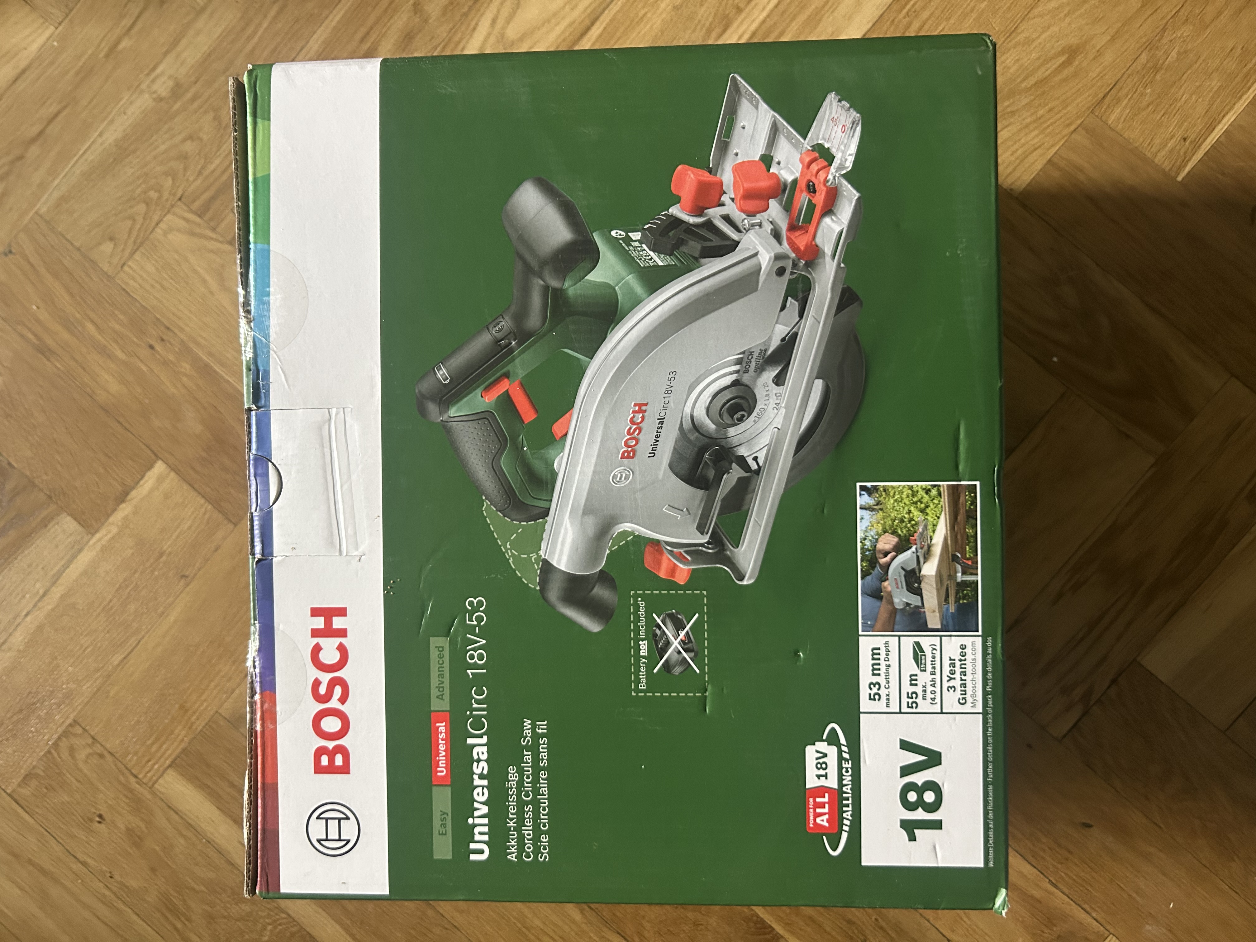 Cirkelsåg batteridriven bosch universalcirc 18-53   