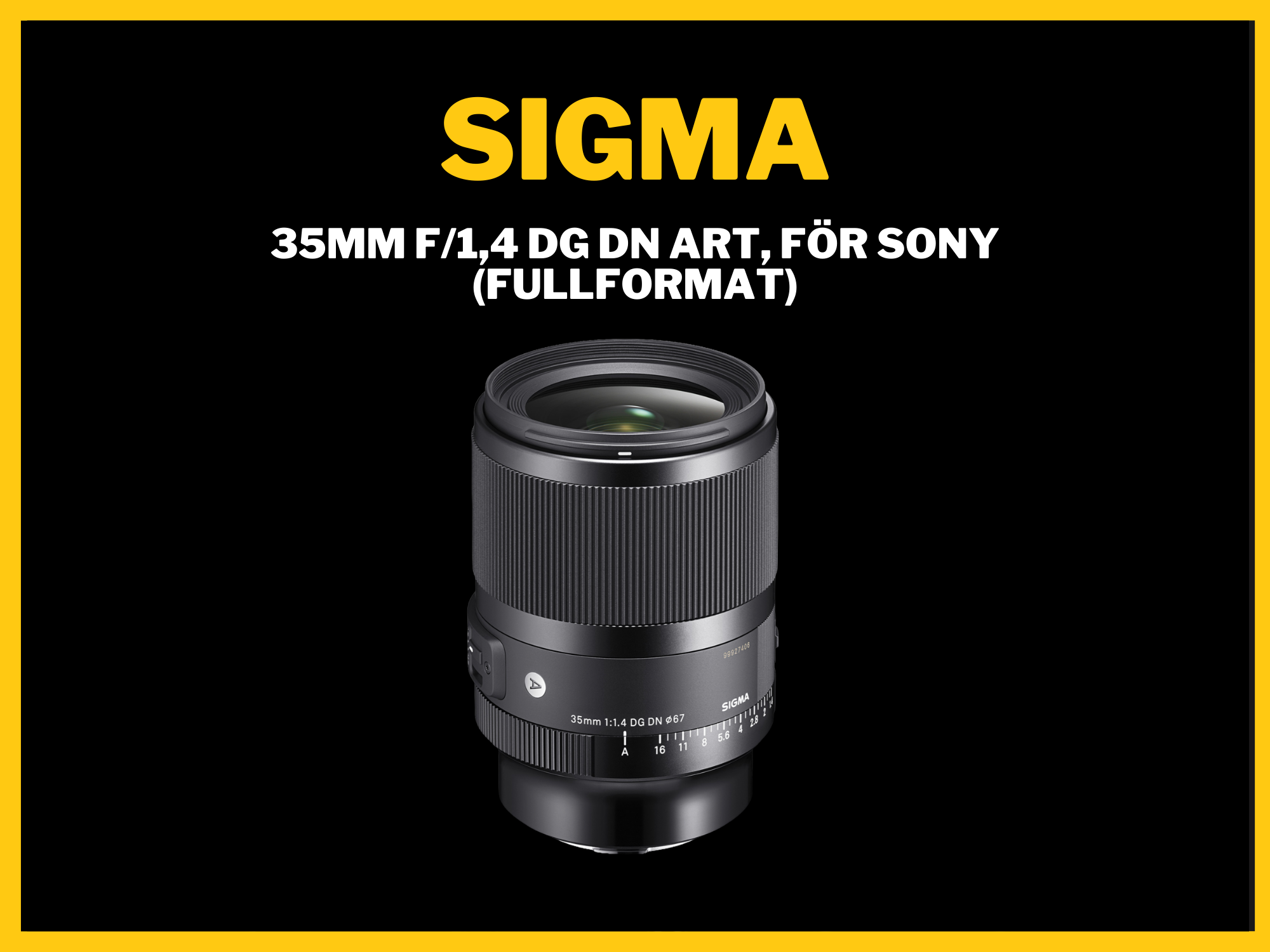 Sigma 35mm f1,4 dg dn art