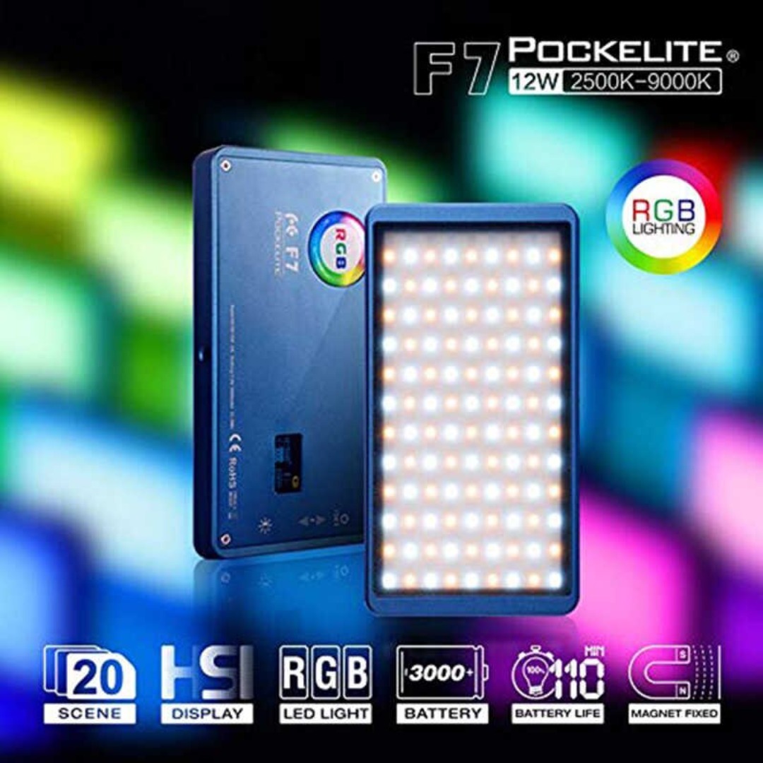 Falconeyes pockelite f7, rgb led
