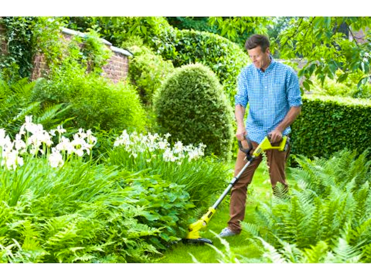 Trimmer och kantskärare från ryobi, batteridriven
