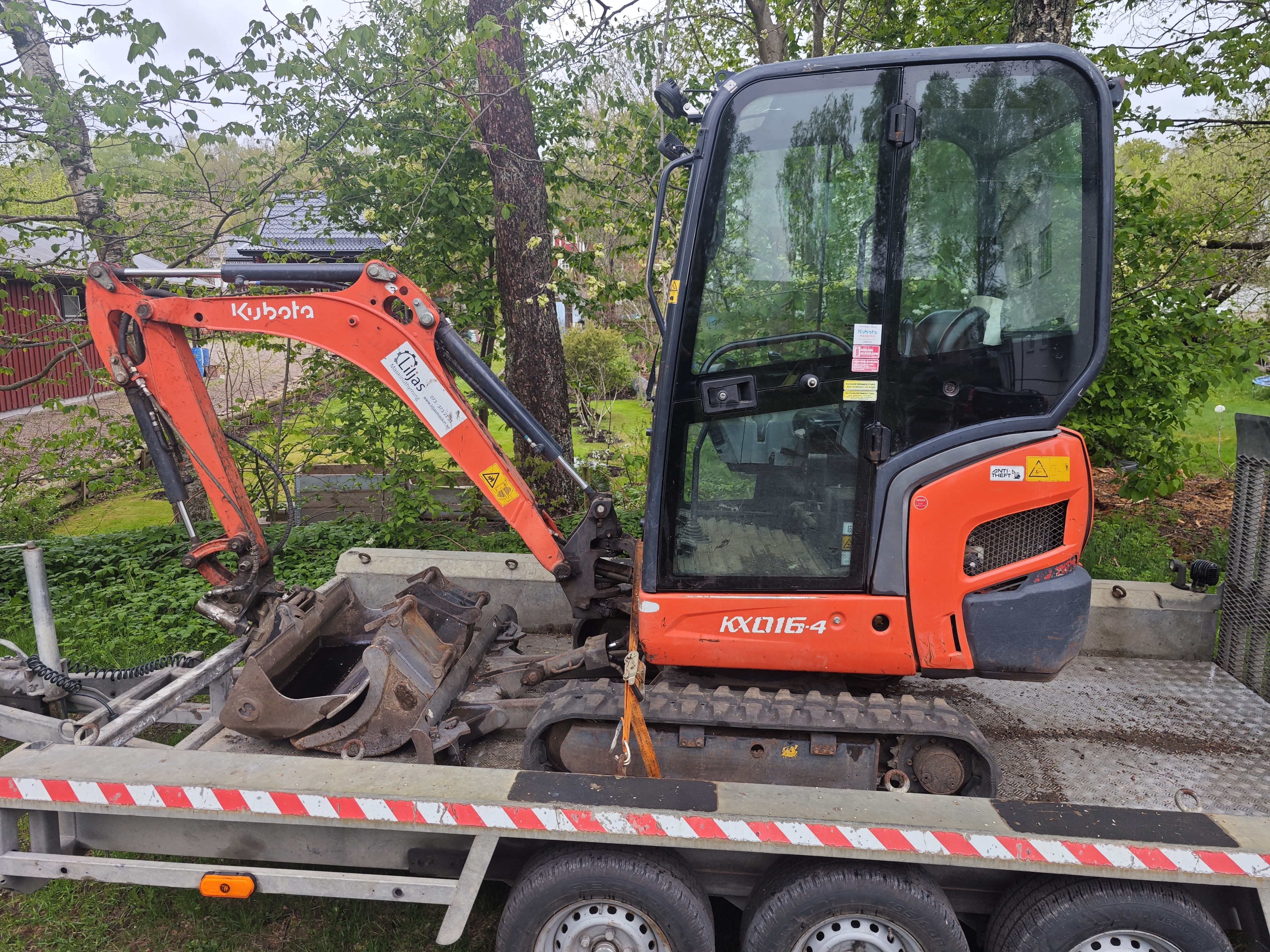 Minigrävare kubota kx016