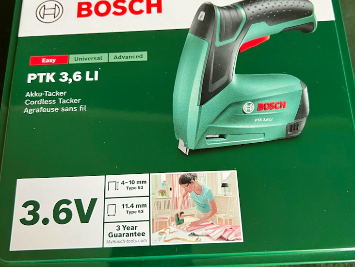 Bosh ptk 3,6 li - batteridrevet stiftepistol