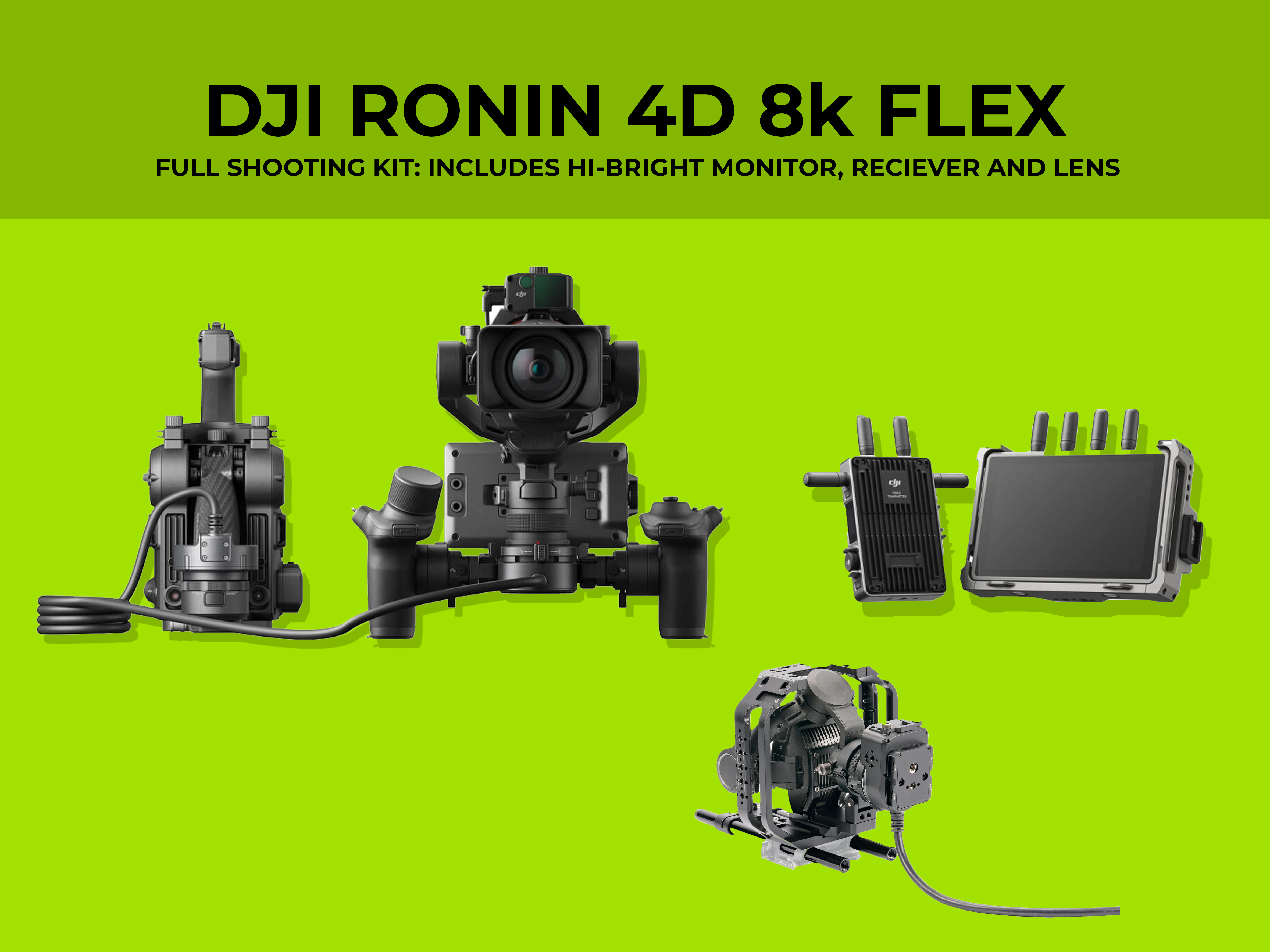 Dji ronin 4d 8k flex bundle w/ accessories