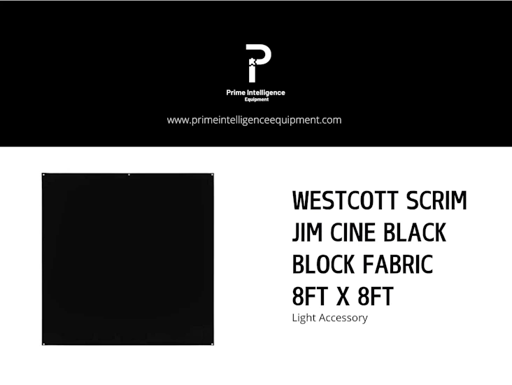 Westcott scrim jim cine black block fabric 8ft by 8ft