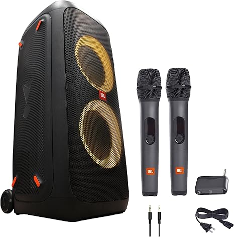 Jbl party box 310 + 2 wireless mic for rent - birthday party, karaoke