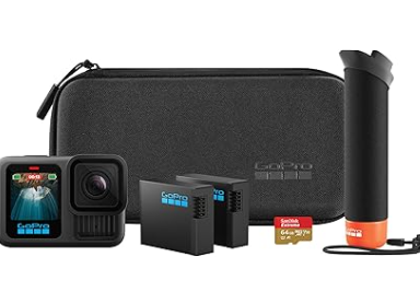 Gopro hero13 black — 5.3k action camera + accessories