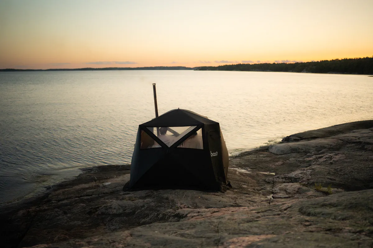 Bastutält uthyres – upp till 100°c, plats för 2–6 personer 🔥